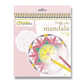 Avenue Mandarine Graffy Pop Mandala színező oldalak lányoknak